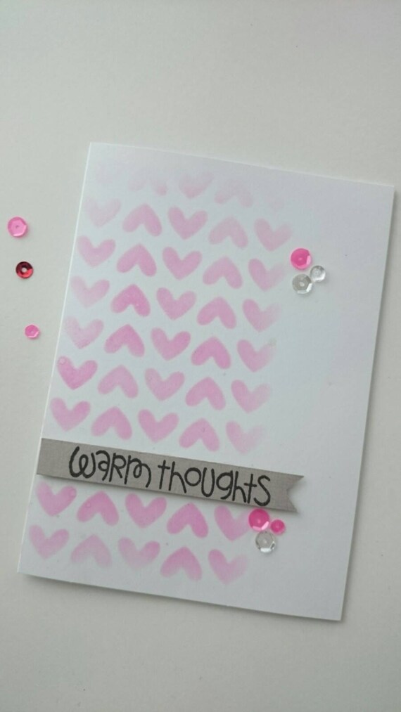sending warm thoughts card