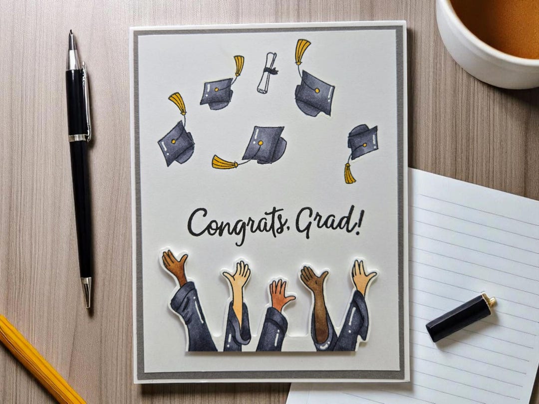 Handmade Graduation Card - High School Graduation - Congrats Grad ...