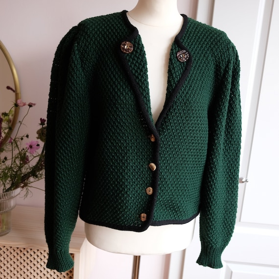 Trachtencardigan with puff sleeves