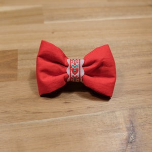 Hair Clip Red Ribbon
