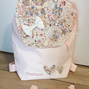 sac à dos enfant maternelle ou crèche, sac à dos personnalisable avec prénom brodé, cadeau enfant Noël, Naissance , Baptême