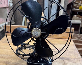 Vintage Graybar Oscillating Desk Fan Black N.P.53224-D Working GE