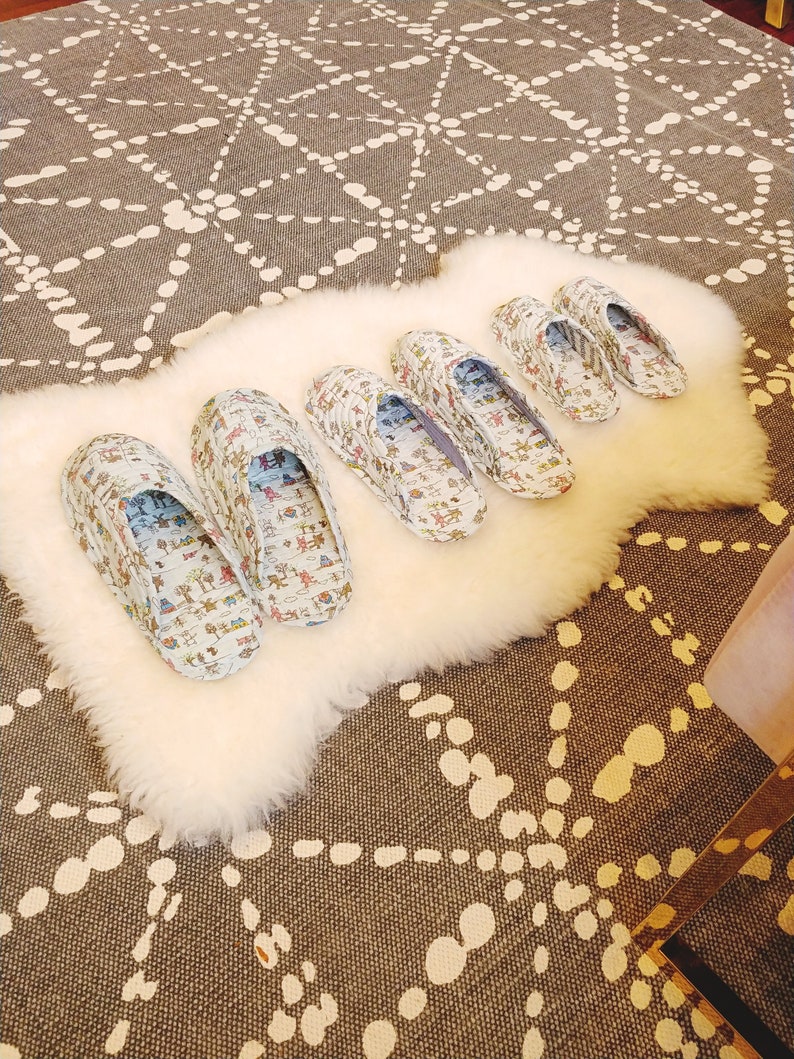 Indoor slippers, cute slippers, bunny slippers, quilted slippers, cotton, socks, non-slip, indoor socks, quilted socks, flexible slippers bild 7