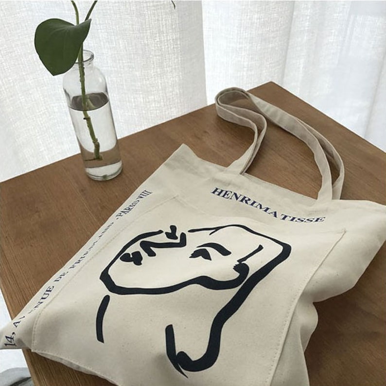 Henri Matisse Canvas bag cotton bag, Eco Friendly Tote Bag, all season bag, recycled bag, art image 3