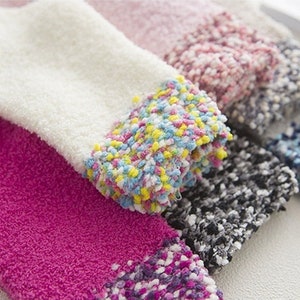 Mini Beads fuzzy socks, winter socks, warm socks, cozy socks, sleep socks, gift for her, special occasion image 5