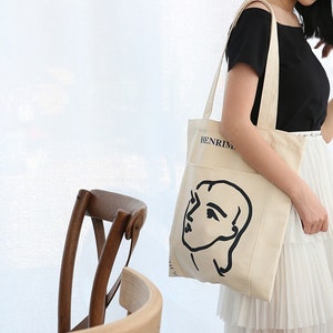 Henri Matisse Canvas bag cotton bag, Eco Friendly Tote Bag, all season bag, recycled bag, art image 5