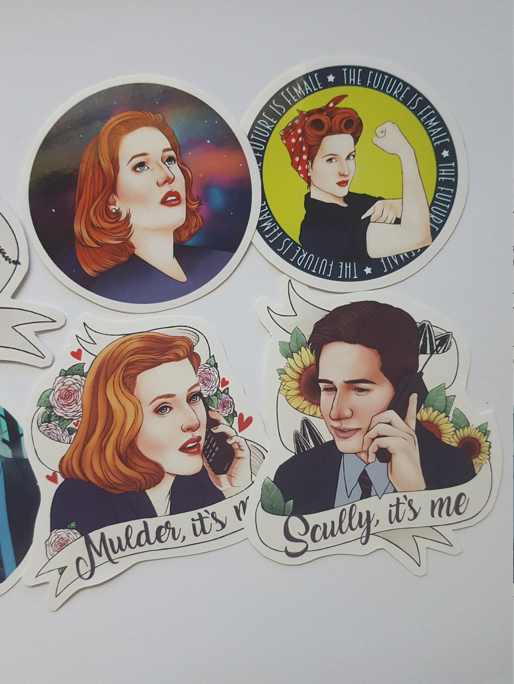 The X Files sticker set 6 vinyl stickers Dana Scully and Etsy