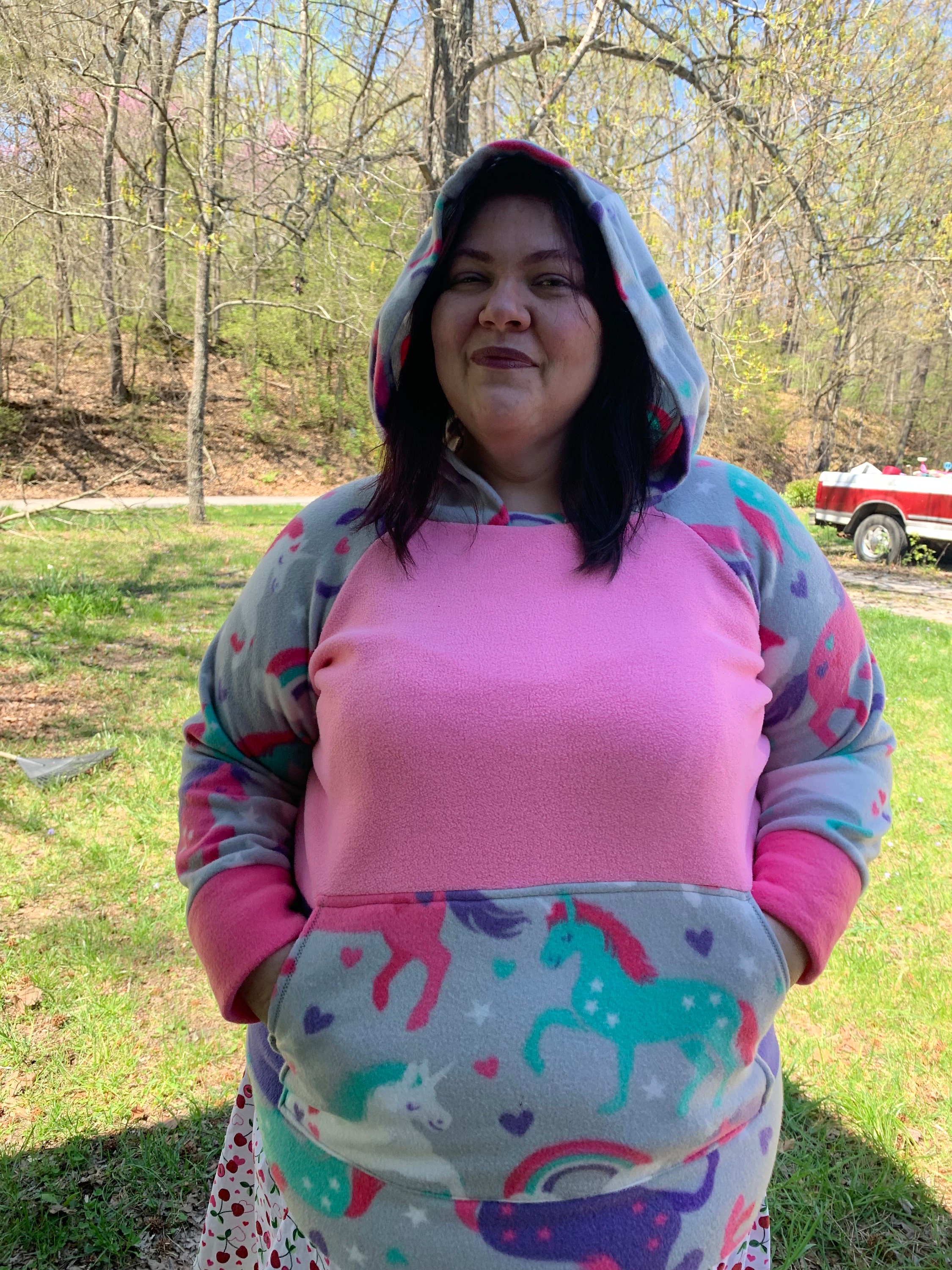 Unicorn hoodie plus clearance size
