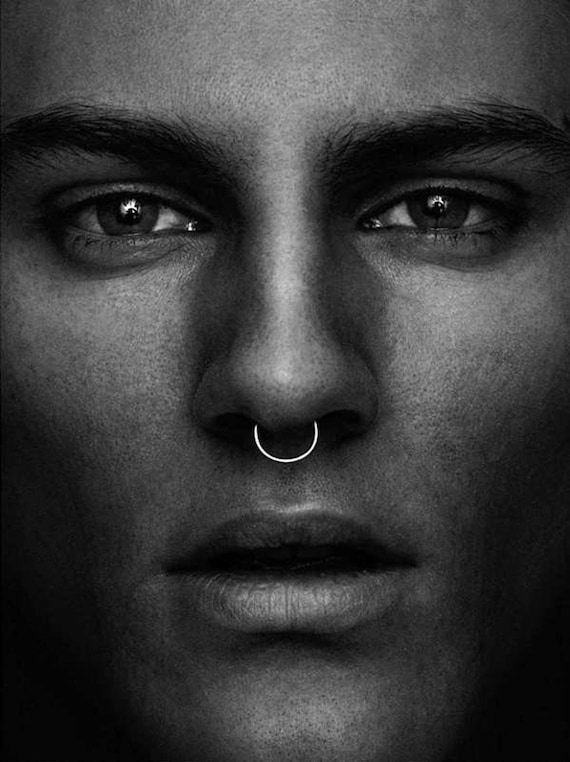 Septum Hoop Mens Nose Ring Nose Hoop Mens Gift Nose Piercing Bull Ring Hoop Body Jewelry Silver Gold Nostril Cartilage Tragus Conch Lip
