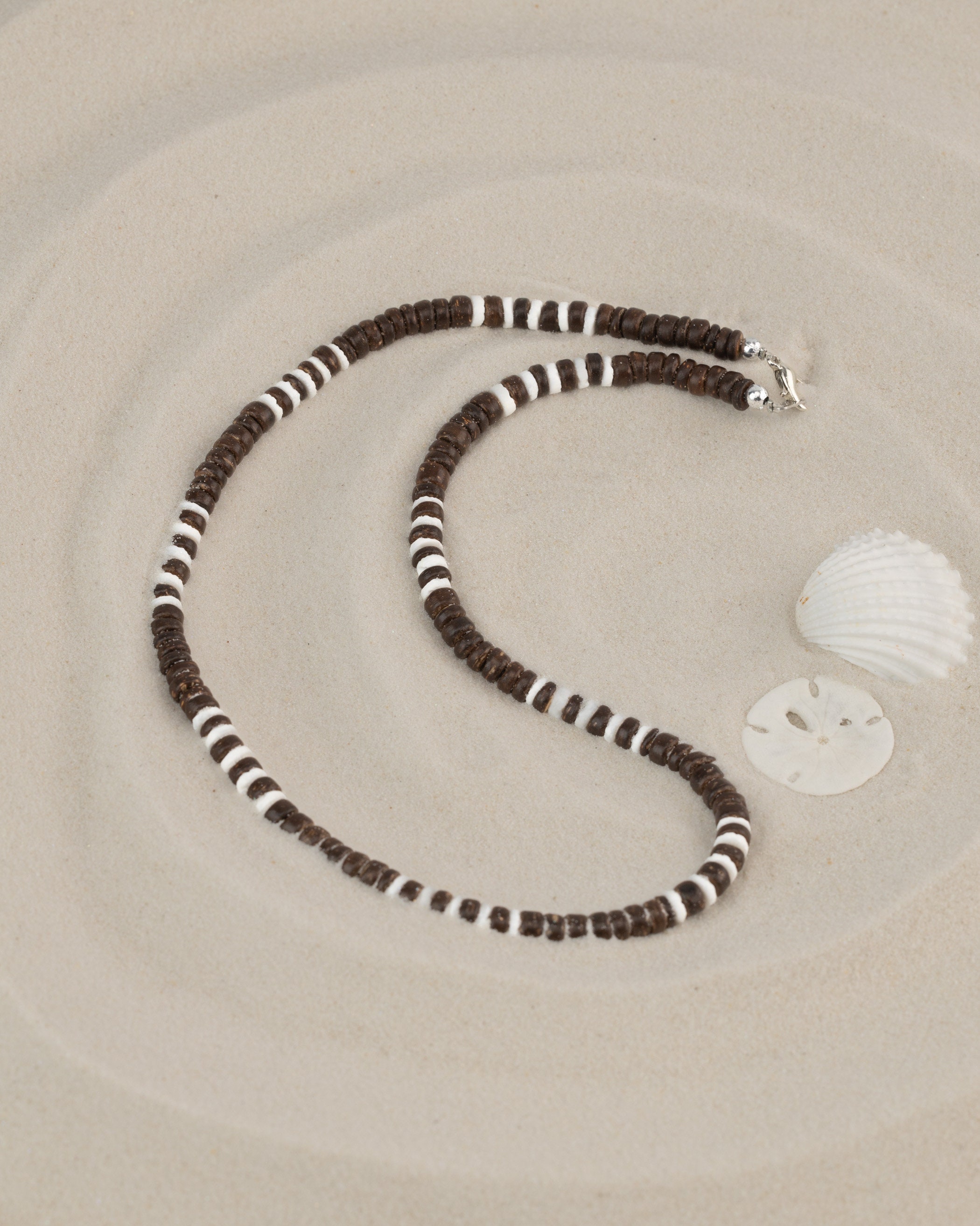 Shell Surfer Beach Puka Shell Hawaiian Necklace White Sea Shell Necklace |  eBay