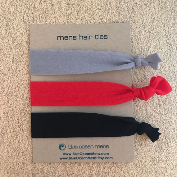 Mens Hair Ties Black Hair Accessories Beauty Gift Guide For Etsy