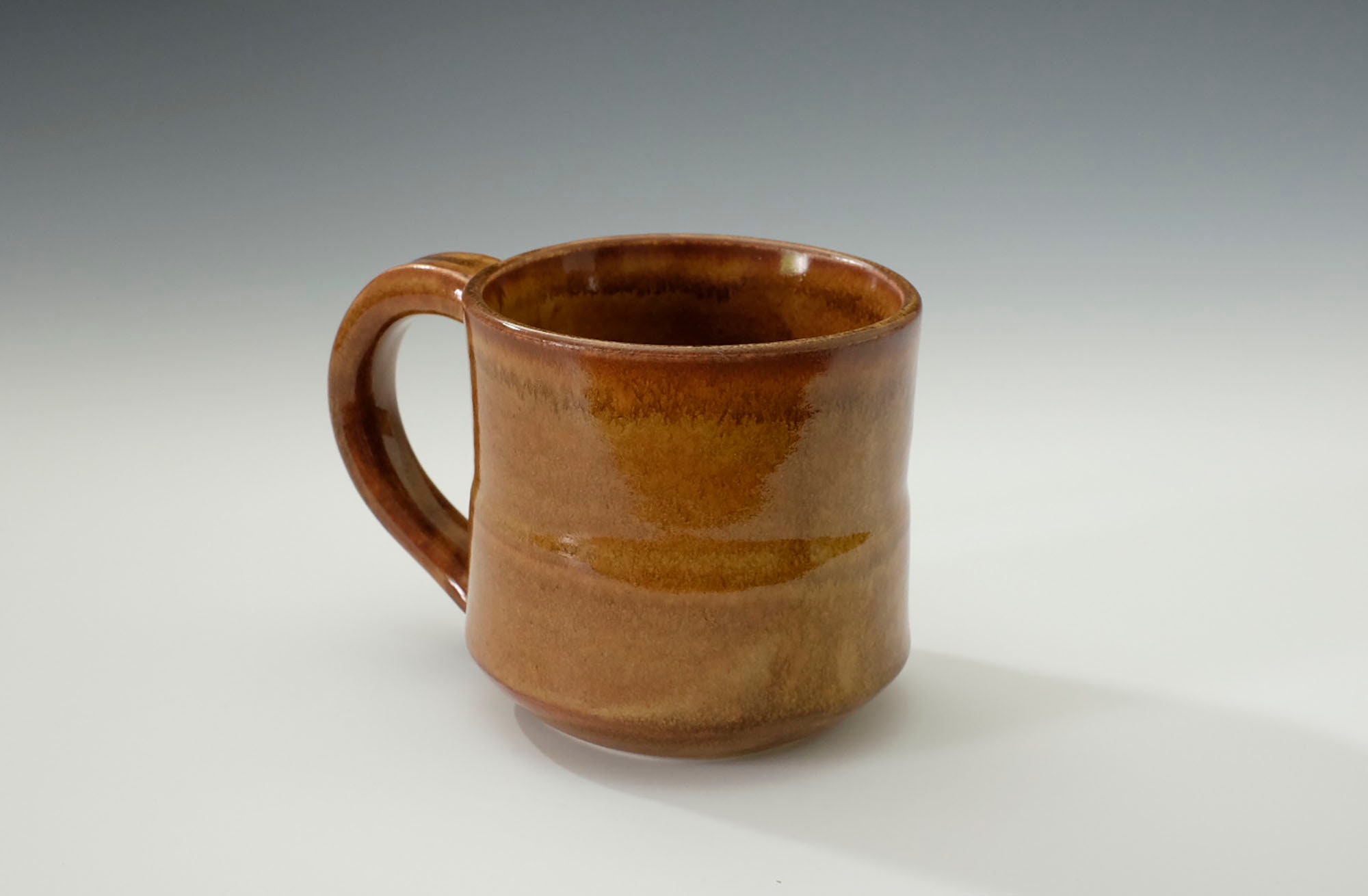 Handmade Large Ceramic Mug, Glazed in Warm Burnt Umber. Etsy UK
