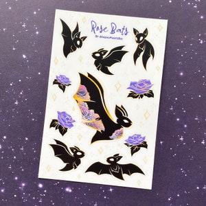 Rose Bats - STICKER SHEET