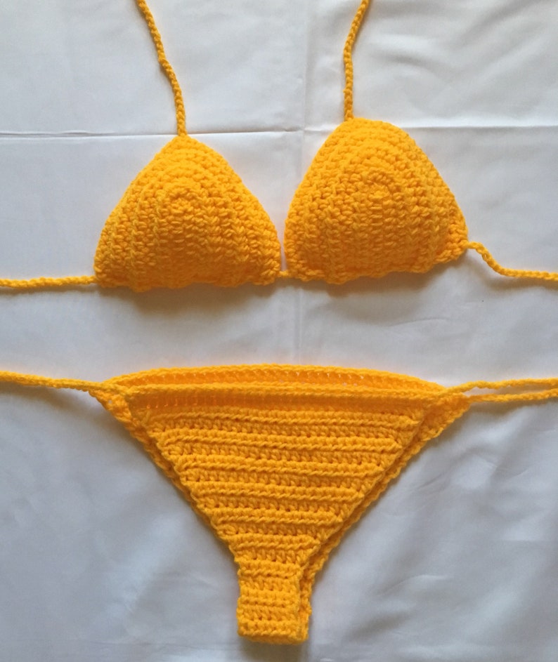 Sexy Swimwear Basic Womens Crochet Bikini - Etsy