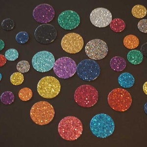 Dots sticker hotfix iron-on image textile sticker glitter foil glitter foil colorful 30, 45 or 60 pieces