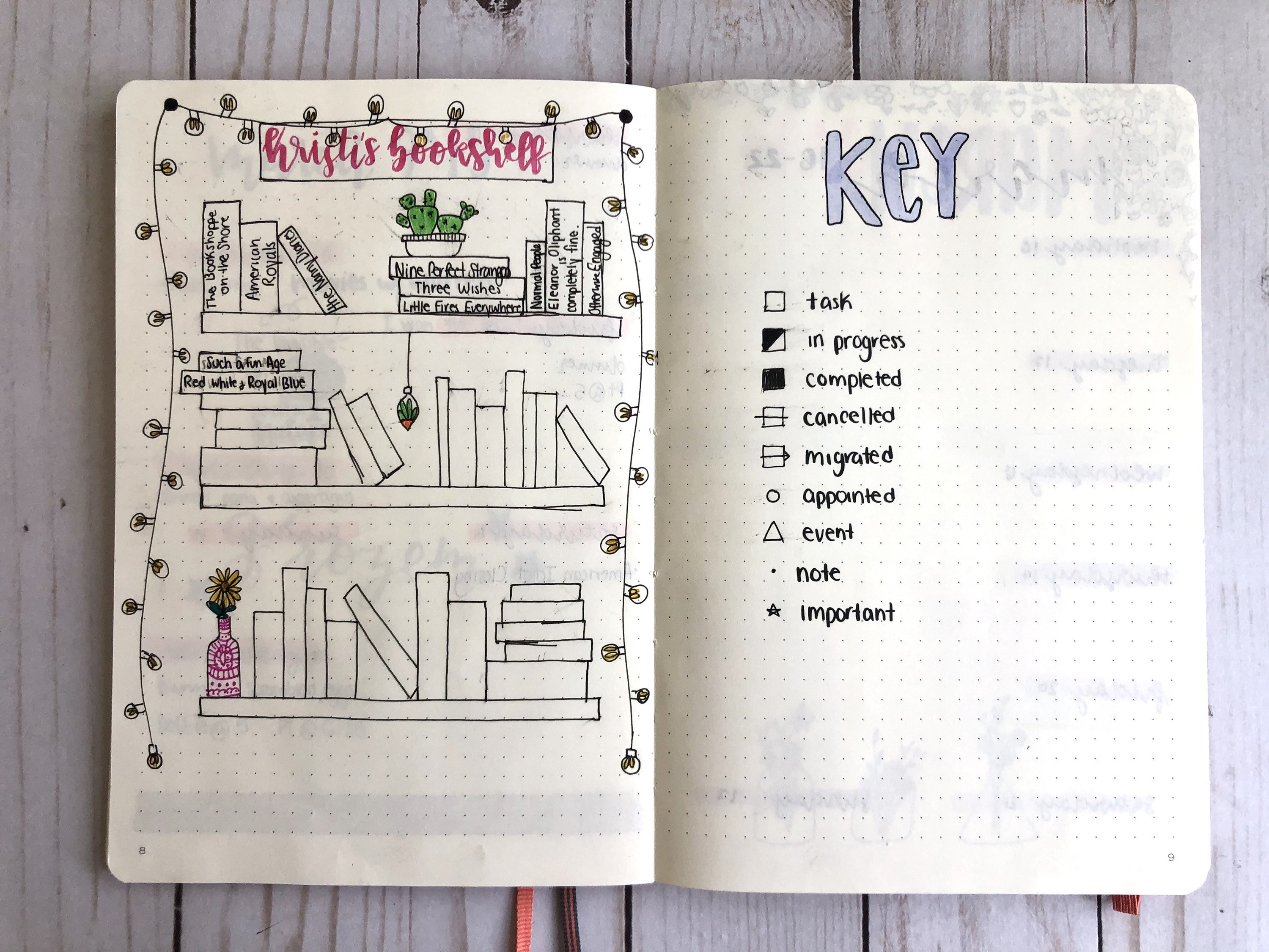 Custom Bullet Journal Premade Bullet Journal Hand Drawn Etsy