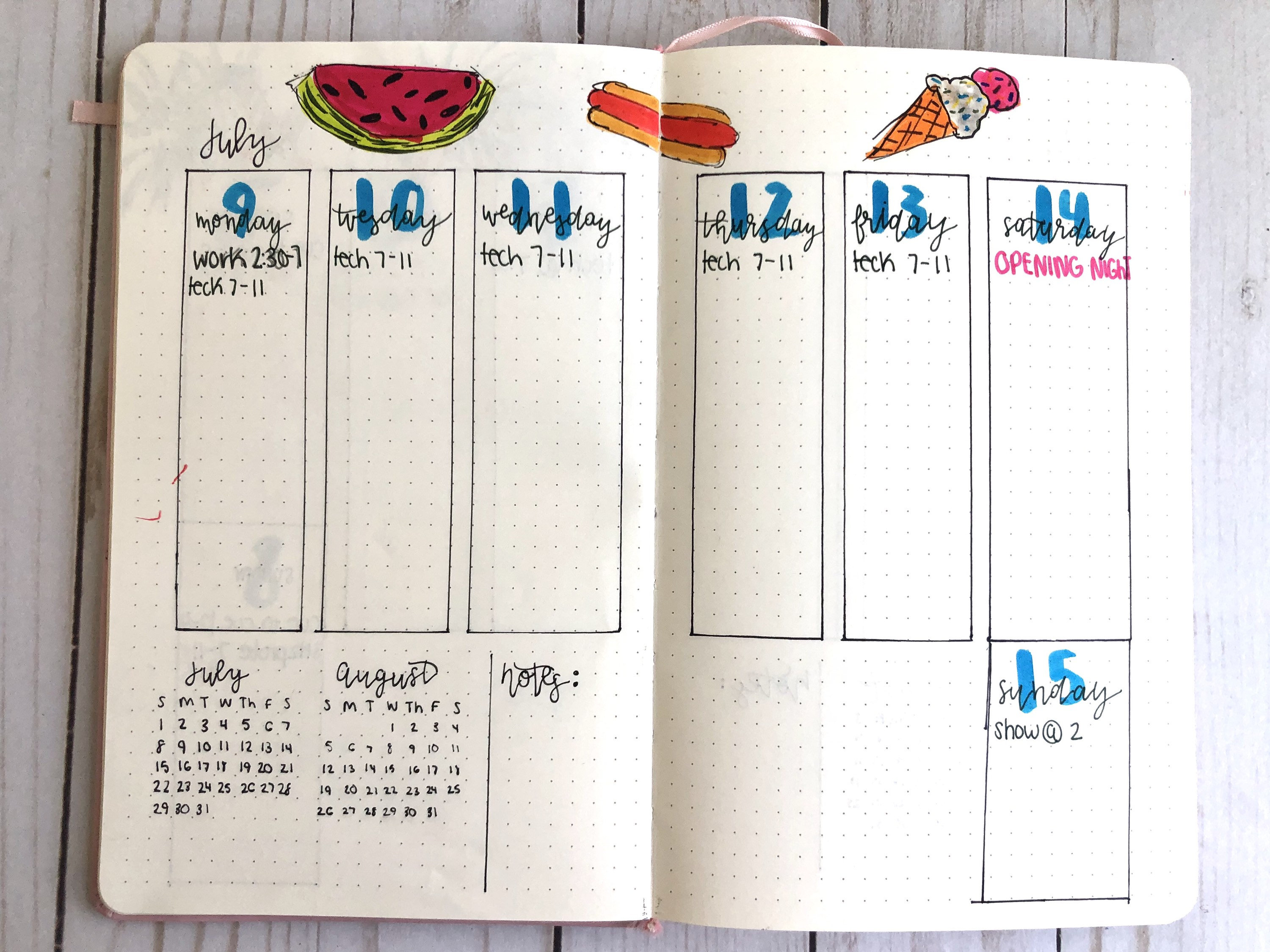 Custom Bullet Journal Premade Bullet Journal Hand Drawn Etsy