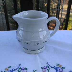 Longaberger Woven Traditions Heritage Green Pitcher, Vintage Longaberger, Vintage Longaberger Pitcher, Woven Traditions, Heritage Green