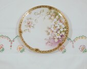 Antique Morimura Nippon Serving Plate with Hand Painted Details and Gold Moriage Antique Morimura, Antique Serving Plate, Cabinet Plate