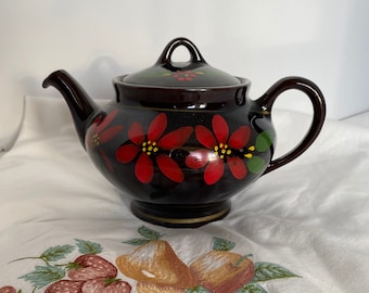 Royal Canadian Art Pottery Redware Brown Betty Dripless Teapot, Full Size; Art Pottery Teapot, Full Size, Brown Betty, Royal Canadian Art