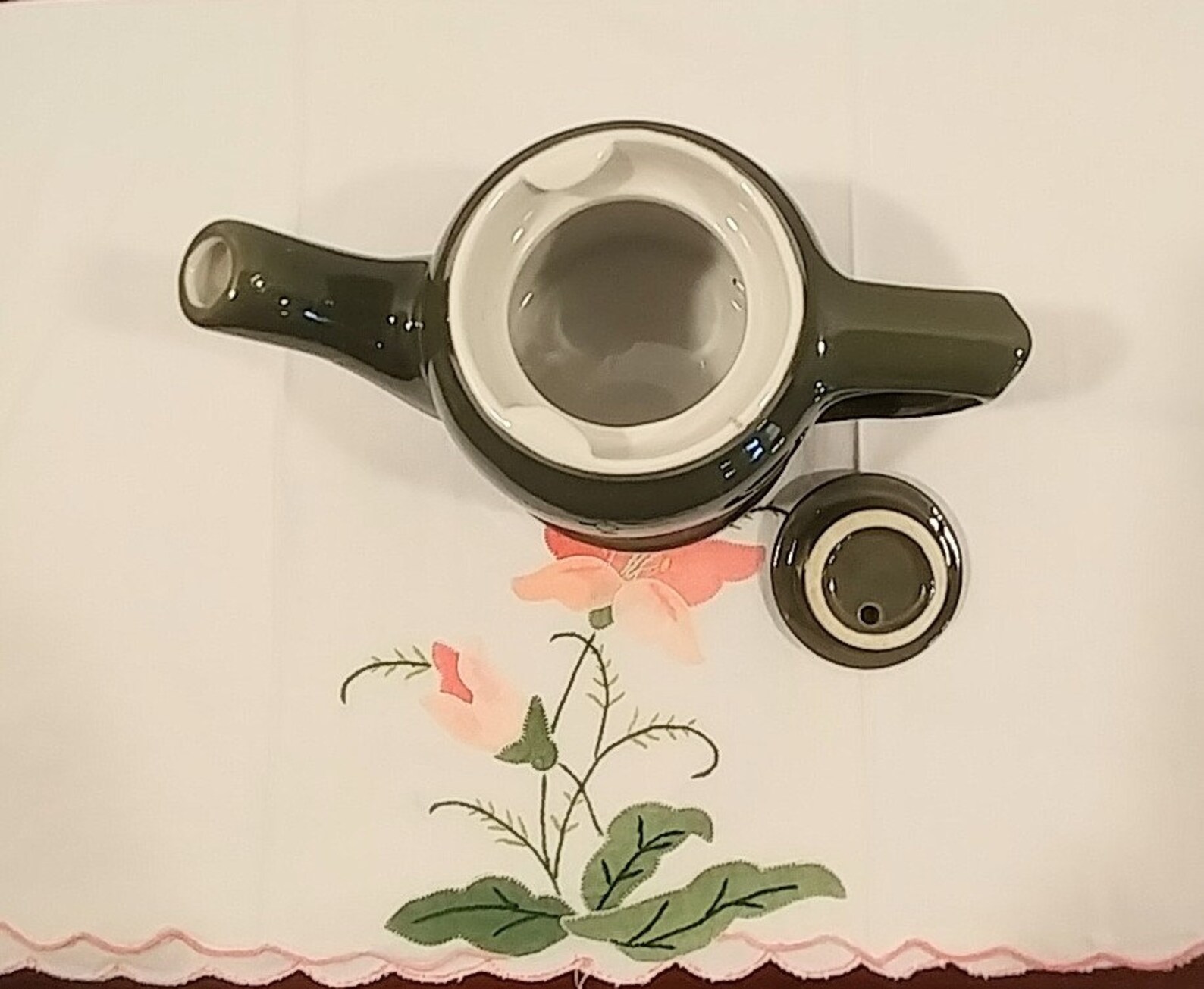 Hall Personal Size Teapot Forest Green Vintage Teapot Etsy