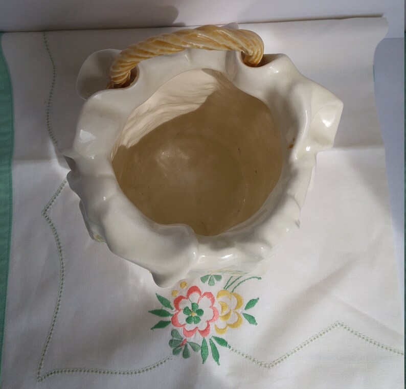 Vintage Large Ceramic Wall Pocket Figural Wall Vase Etsy