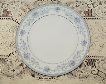 Noritake Blue Hill Pattern Dinner Plate - 12 Available; Vintage Noritake, Noritake Blue Hill, 10 1/2 Inch Dinner Plate, 12 Available
