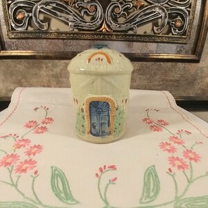 Vintage Japan Cottageware Large Sugar Shaker; Vintage Cottage Ware, Large Sugar Shaker, Vintage Sugar Shaker, Hand Gazed and Hand Painted