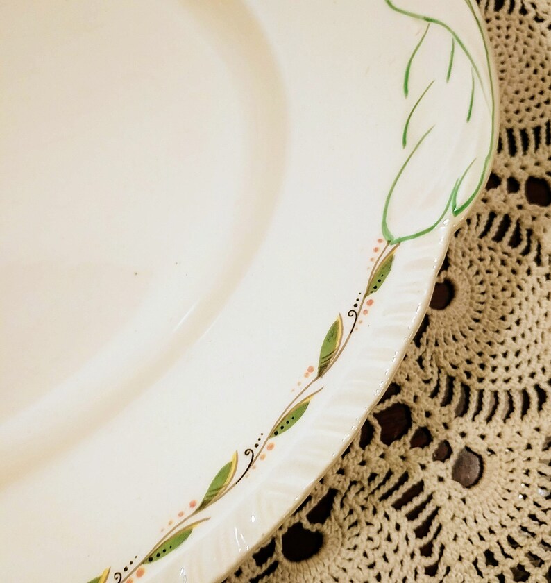 New Hall Pottery Romney Pattern Huge Serving Platter; Vintage New Hall ...