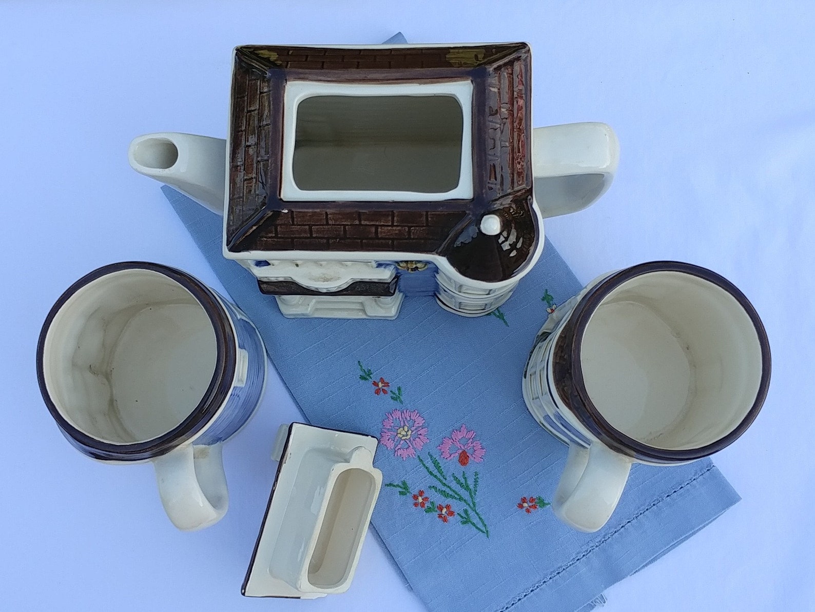 Otagiri Victorian House Tea Set Teapot with Two Matching Etsy