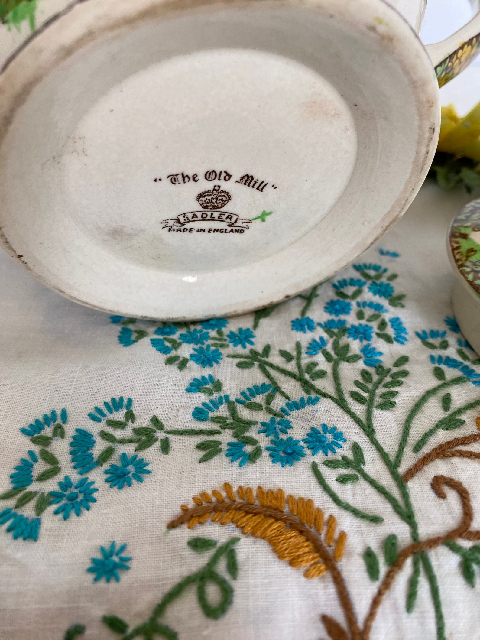 Sadler the Old Mill Teapot Full Size Vintage English Teapot Etsy