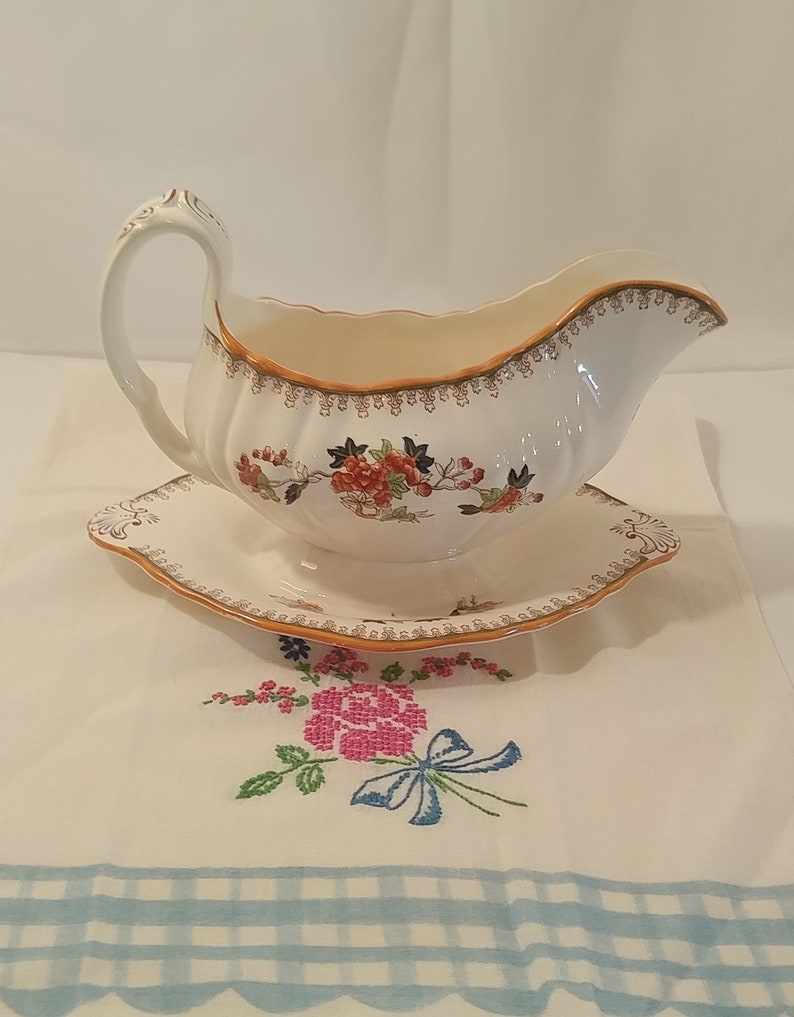 Antique Copeland Late Spode Indian Tree Gravy Boat Sauce Boat Etsy