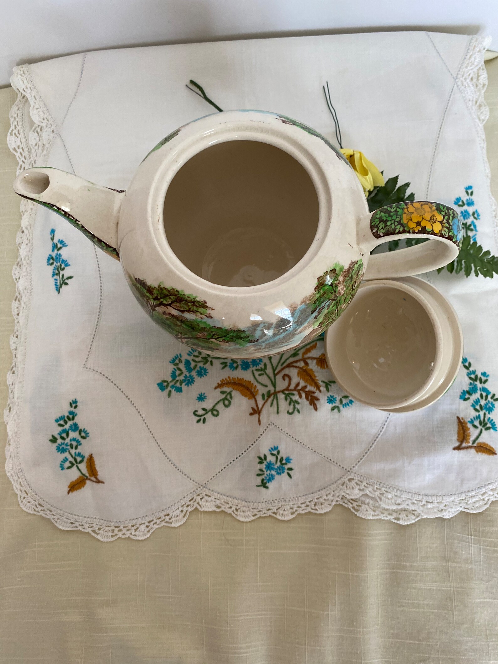 Sadler the Old Mill Teapot Full Size Vintage English Teapot Etsy