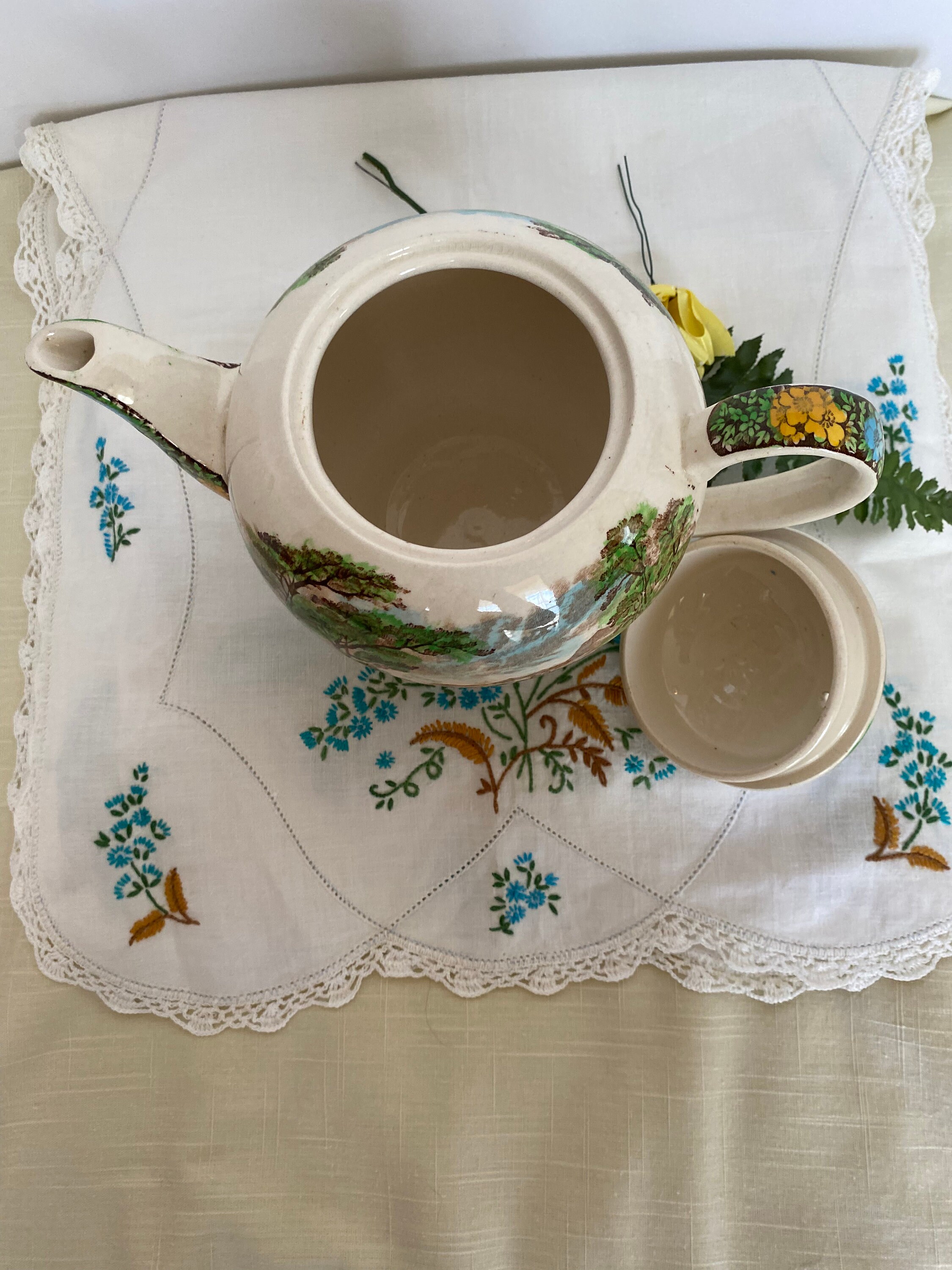 Sadler the Old Mill Teapot Full Size Vintage English Teapot Etsy