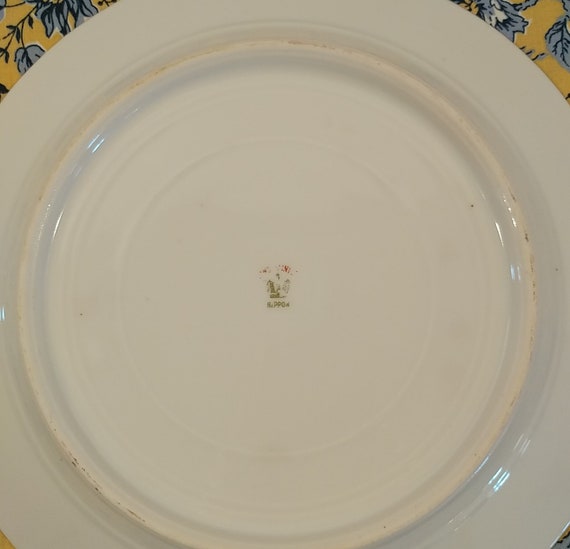 アンティークニッポン 手描きパンジー 金彩盛り合わせ皿; アンティーク