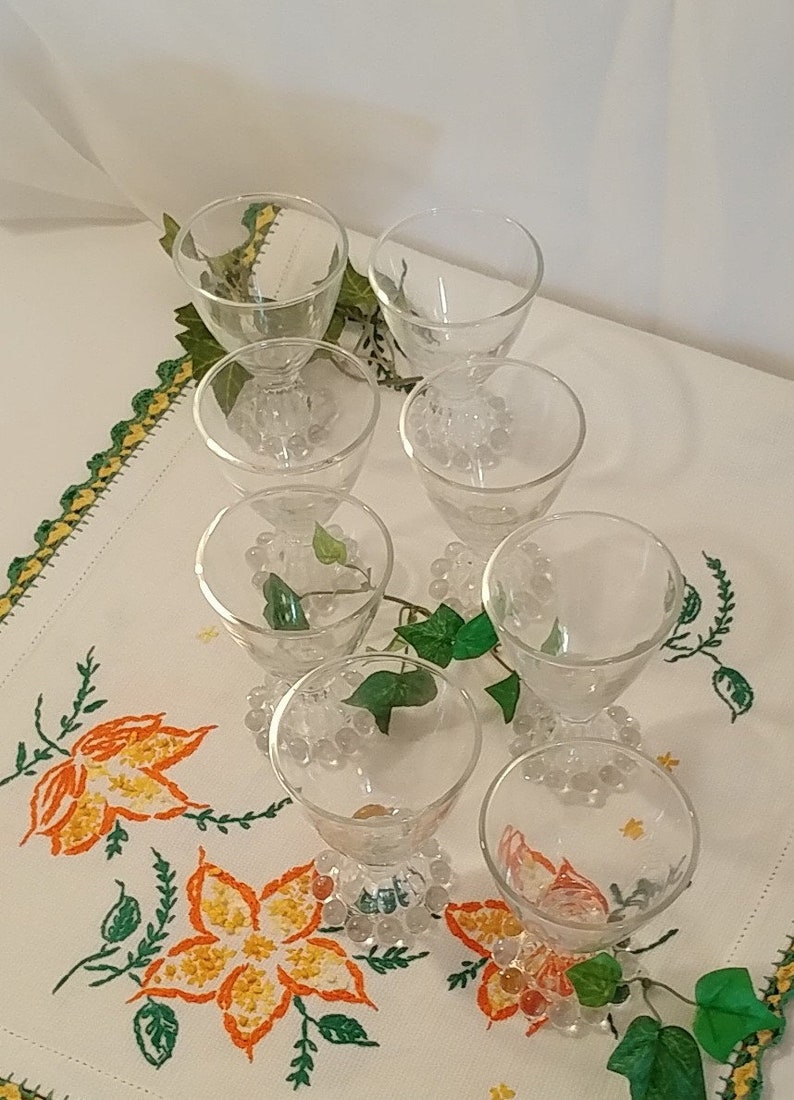 Anchor Hocking Candlewick Boopie Glass Cordial Glass Set Set Etsy