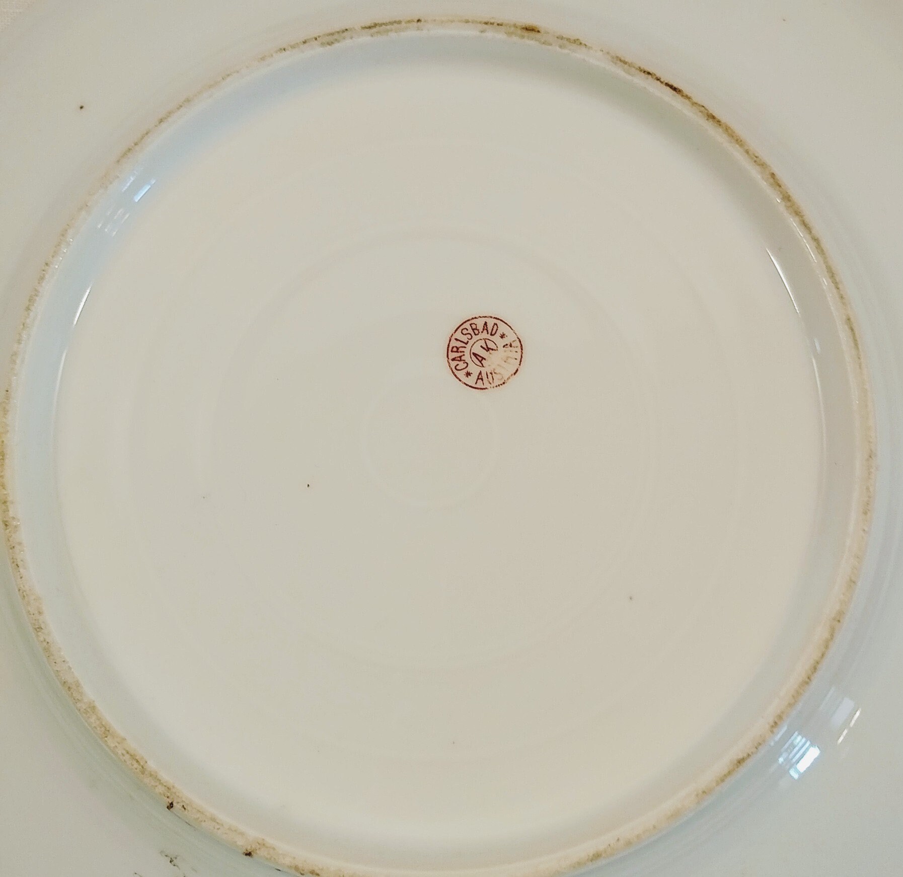 Antique Carlsbad Austria Square Cake Plate Serving Plate; Antique