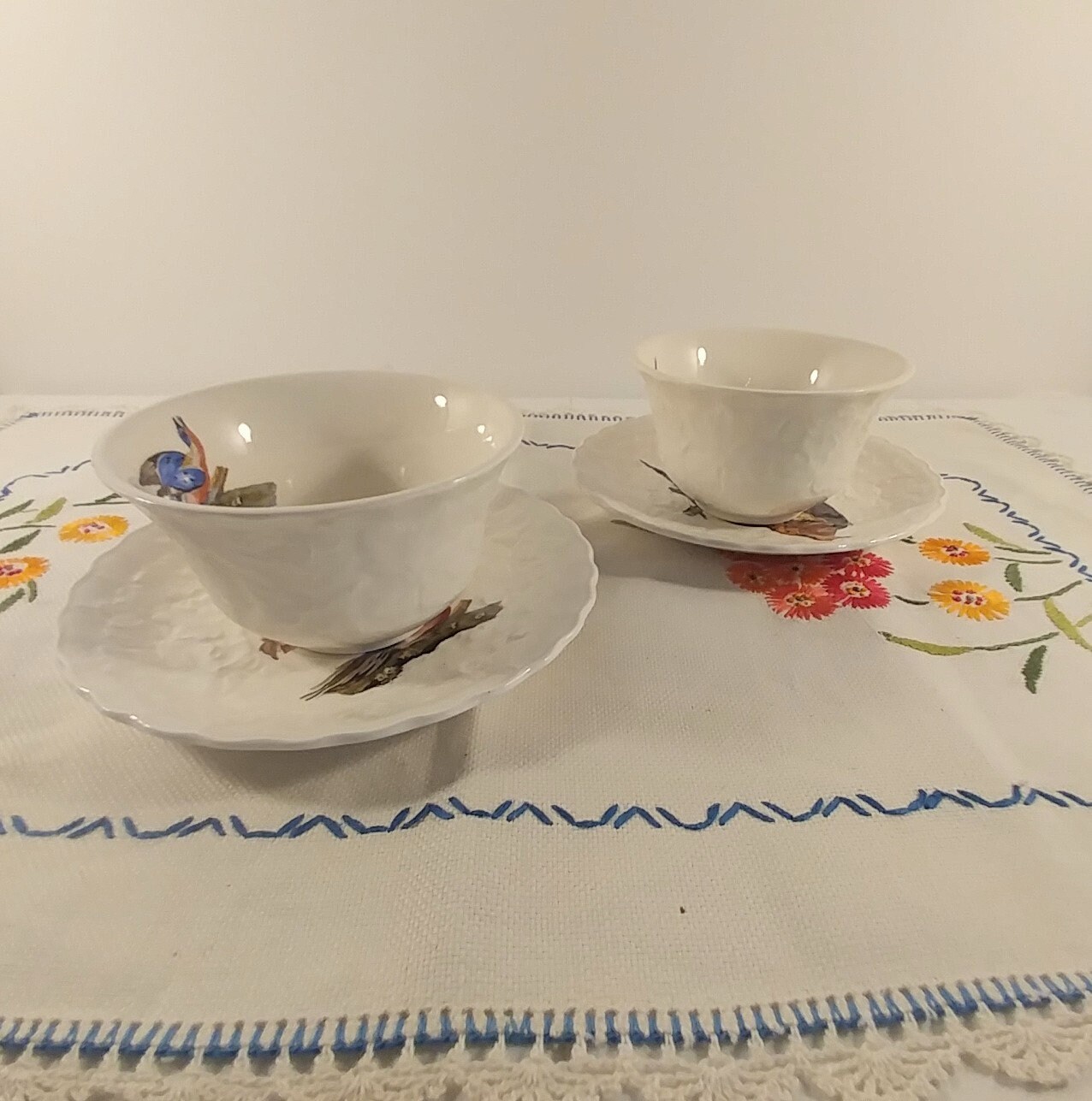 アルフレッド ミーキン Birds of America キジバトとハトのカップ