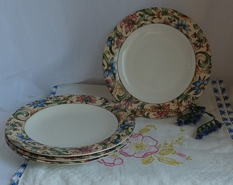 Royal Doulton Jacobean Side Plate, Bread Plate, Dessert Plate - 4 Available; Vintage Royal Doulton, Vintage Jacobean Pattern, Vintage Plate