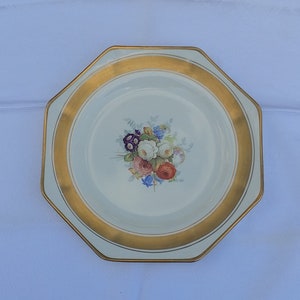 Johnson Brothers Pareek Pattern #JB362 7 7/8&quot; Plate, Salad Plate, Side Plate; Vintage Johnson Brothers, Vintage Pareek, Gold Trim Plate