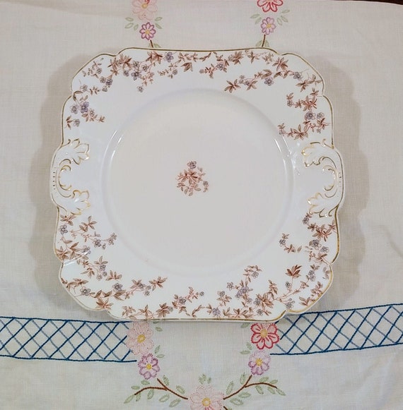 Antique Carlsbad Austria Square Cake Plate Serving Plate Antique Carlsbad China Alexander Klingenburg Importing Mark Antique Cake Plate Etsy Canada