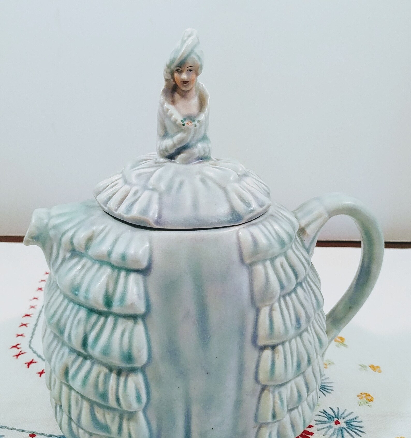 Stunning Sadler Ye Daintee Lady Crinoline Lady Teapot in Blue Etsy