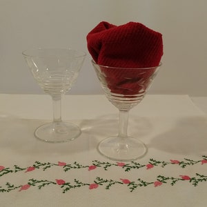Mid Century Libby Rock Sharpe Halifax Pattern Stemware - Set of 2 ...