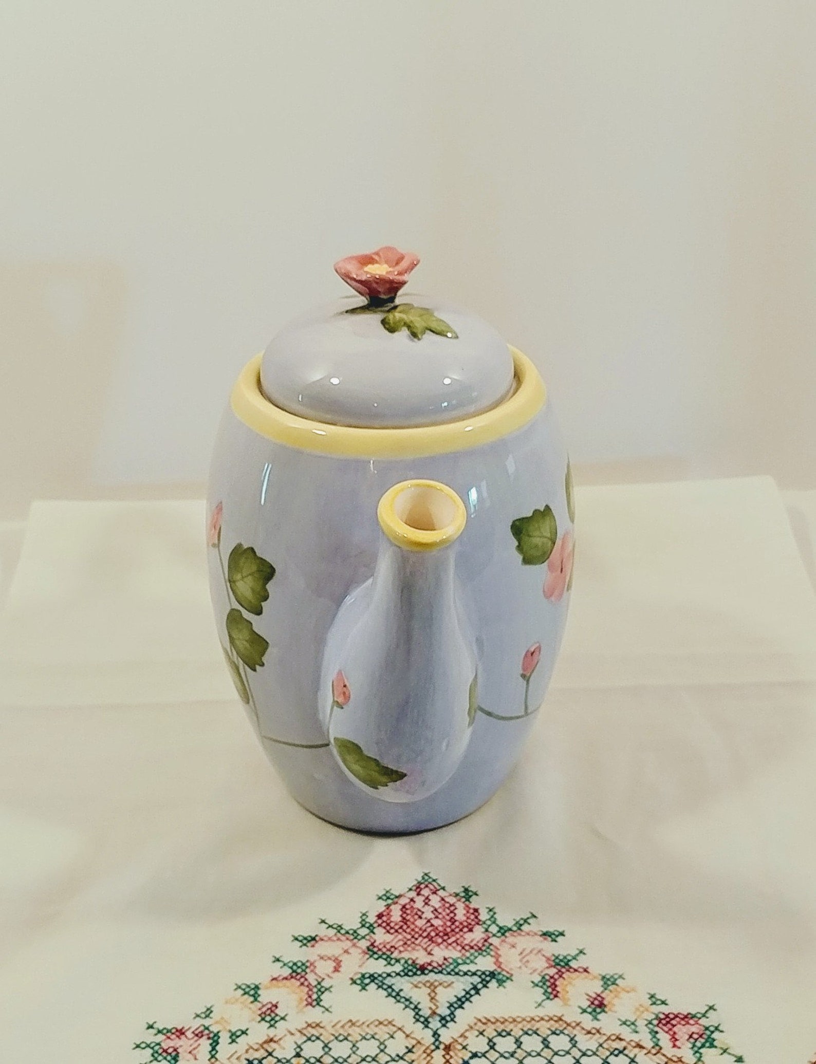 SO Lovely Burton & Burton Hand Painted Floral Teapot With Etsy