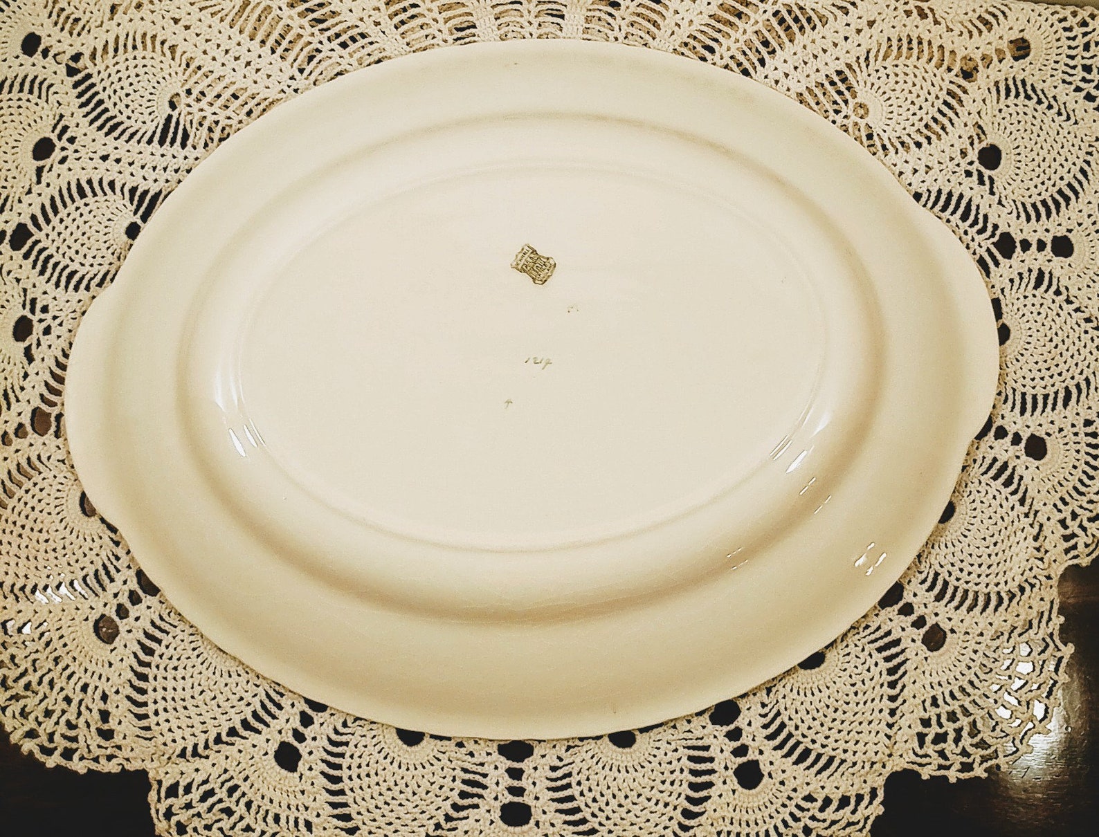 New Hall Pottery Romney Pattern Huge Serving Platter; Vintage New Hall ...
