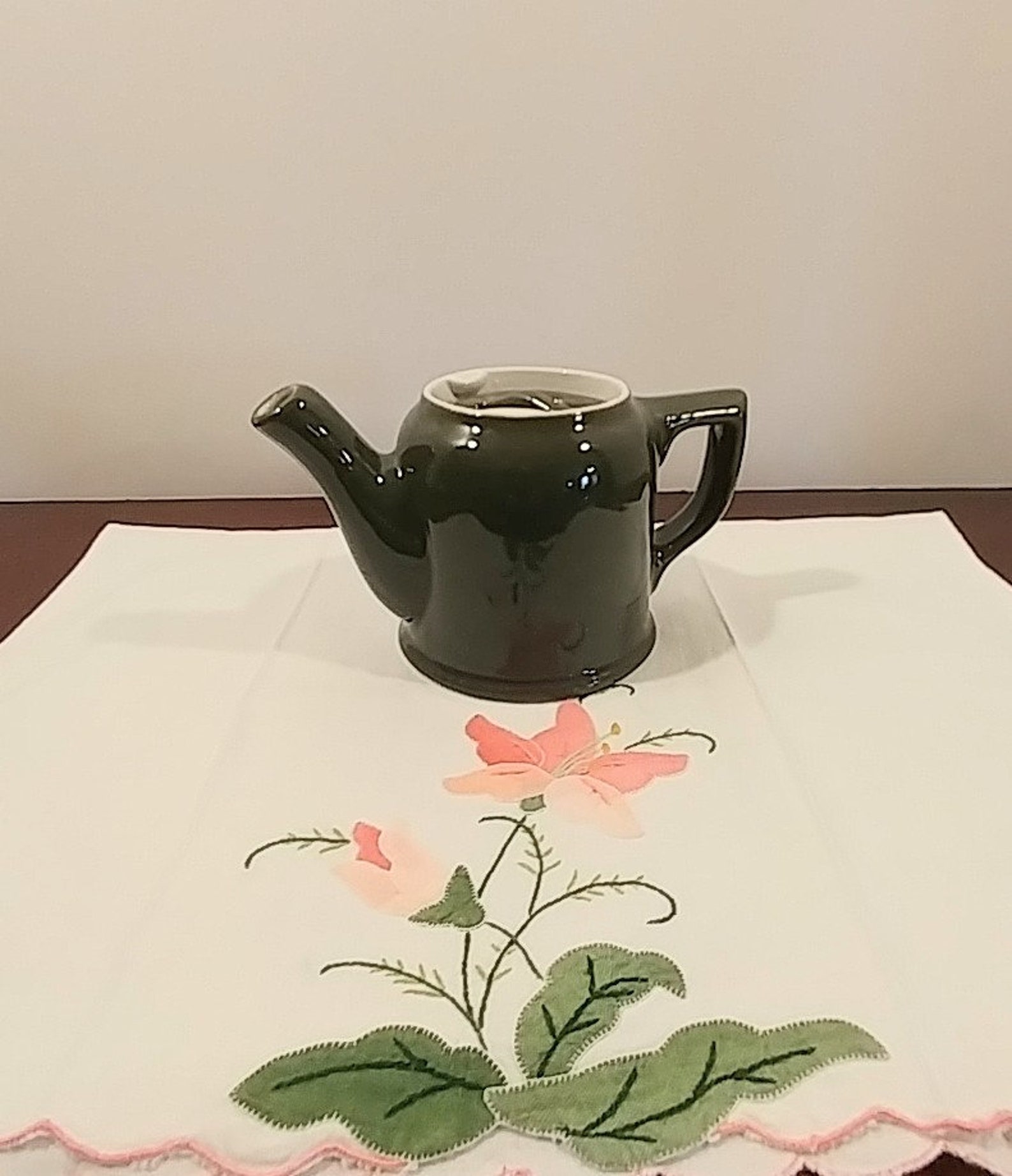 Hall Personal Size Teapot Forest Green Vintage Teapot Etsy