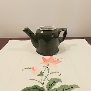 Hal Personal Size Teapot, Forest Green; Vintage Teapot, Vintage Hall China Teapot, Personal Size Teapot, Forest Green Teapot