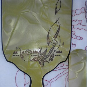Pyralin Design Vintage Art Deco Pyralin Celluloid Lady's Vanity Set, 6 Pieces, Mirror ...