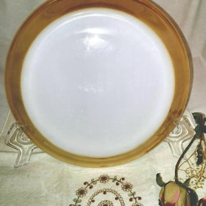 Anchor Hocking Fire King Peach Luster Pie Plate Oven Dish; Vintage Anchor Hocking, Vintage Fire King, Peach Luster, Vintage Pie Plate