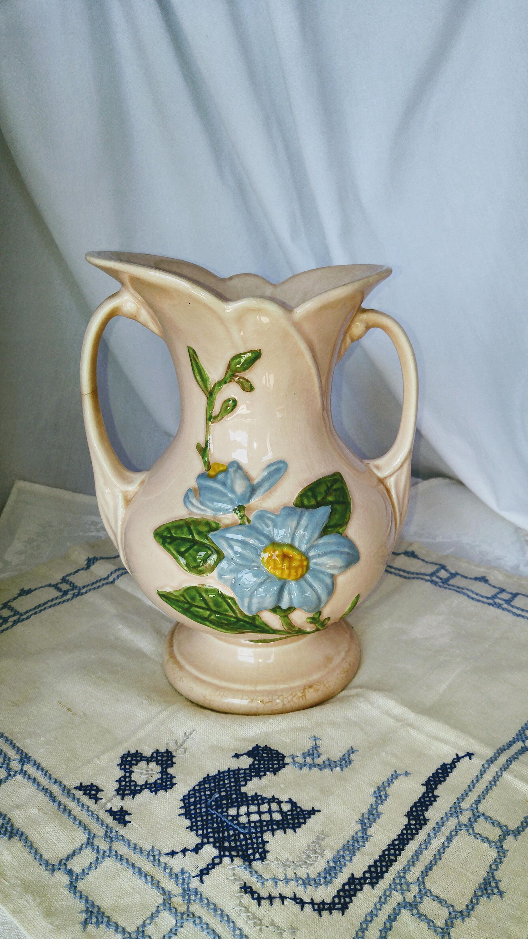 Hull Pottery（ハル・ポタリー)製／ヴィンテージ 植木鉢 Hull Large H-9 Magnolia Vase; Vintage Hull Art Pottery, Vintage